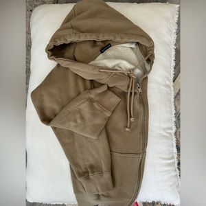 Brandy Melville Zip Up hoodie fleece.